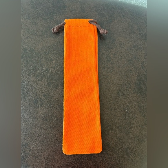 HERMES Logo  Drawstring Pouch - Picture 2 of 2